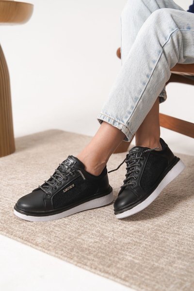 Black Guaranteed Orthopedic Sneaker Sports Shoes