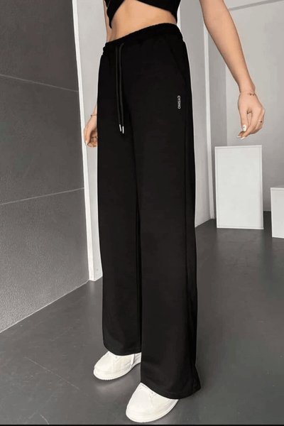 Siyah Palazzo Pantolon