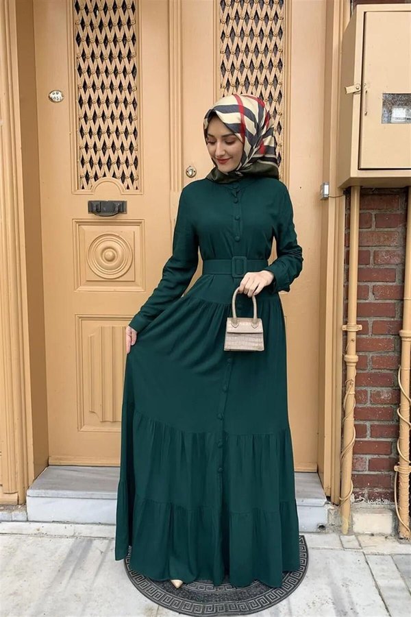 slim fit dress slacks Mac Duggal High Neck Long Sleeve Crystal Detail Dress