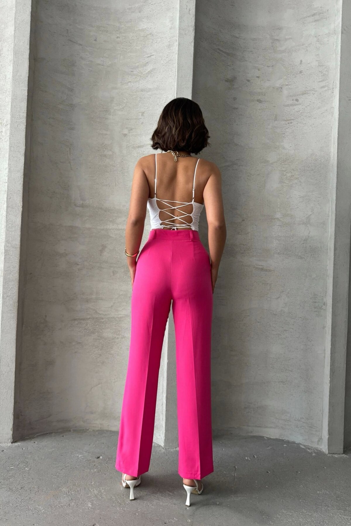 Fuchsia Palazzo Pants | Özer&Hermin