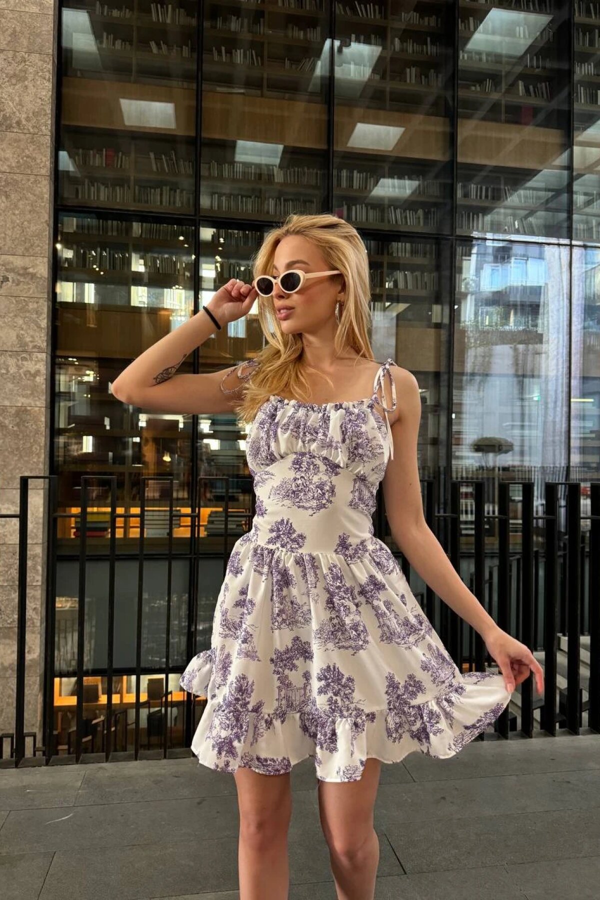 Lilac Mini Strappy Romper Dress - Luvita Co