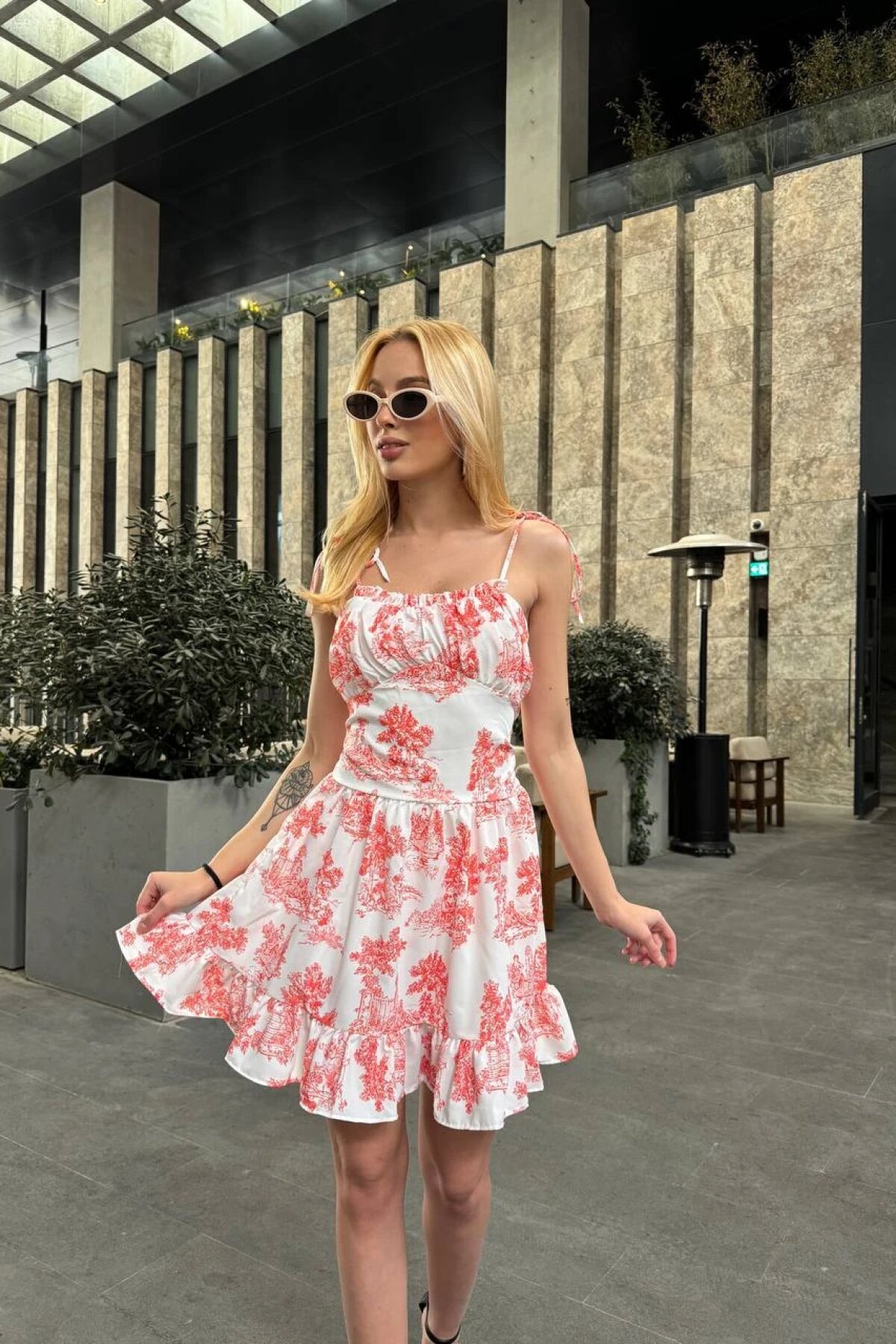 Pink Mini Strappy Shorts Dress - Luvita Co