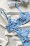 Bebe Mavi Hazel Dantel İşlemeli Bralet Takım