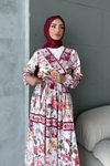 Bordo Belgin İkili Tesettür Takım