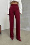 Bordeaux Jacquard Velcro Palazzo Pants
