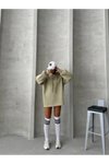 Çağla Oversize Uzun Kapüşonlu Sweatshirt