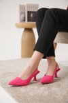 Fuşya D052 Ortopedik Klasik Topuklu Ayakkabı