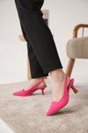 Fuşya D052 Ortopedik Klasik Topuklu Ayakkabı