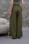 Haki Modal Kumaş Etek Pantolon