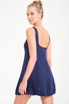 Lacivert Etekli Elbise Deniz Ve Havuza Uygun Hızlı Kuruma Özellikli Mayo