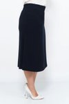 Lacivert Midi Kloş Etek