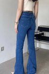 Mavi İspanyol Paça Kot Pantolon