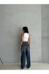 Mavi Koyu Tint Renk Straight Fit %100 Koton Denim