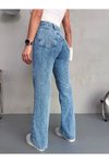 Mavi Punch Tasarım Wide Leg Jean Pantolon
