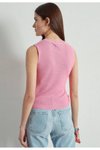 Pembe Basic Crop Triko