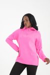Pembe Fermuarlı Premium Oversize Triko Kazak