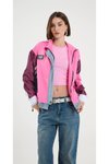 Pink File Detail Stripe Jacket