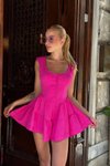 Pembe Mini Ametist Elbise