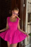 Pembe Mini Ametist Elbise
