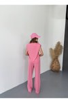 Pembe Modal Kumaş Vatkalı Alt Üst İkili Takım