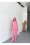 Pembe Modal Kumaş Vatkalı Alt Üst İkili Takım