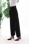 Siyah Cırt Kapama Bol Paça Palazzo Pantolon
