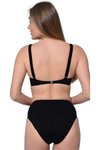 Siyah Düz Kruvaze Bikini Takım