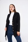 Black Belted Suede Jacket