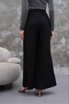 Siyah Modal Kumaş Etek Pantolon