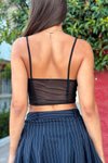 Siyah Tül Crop