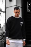 Siyah Unisex Oversize Sweatshirt