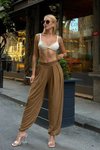 Sütlü Kahve Şalvar Model Pantolon