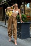 Sütlü Kahve Şalvar Model Pantolon