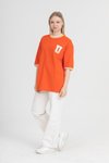 Turuncu Usa Oversize Unisex Tshirt