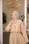 Vizon Çilek Kumaş Önü Bağlamalı Kimono Etekli İkili Takım