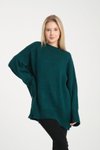 Zümrüt Oversize Basic Uzun Kazak