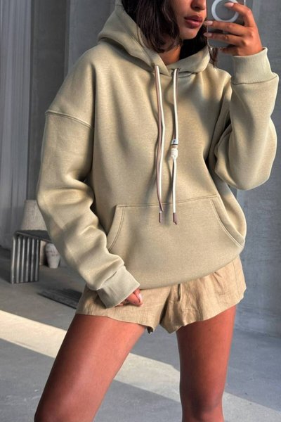 Çağla Bağcık Detay Oversize Sweatshirt