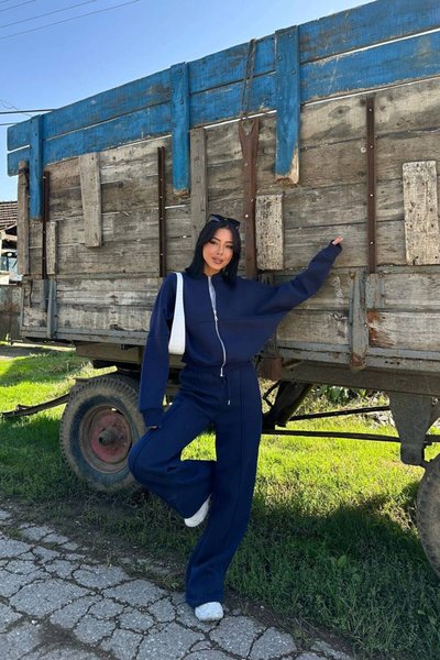 Lacivert Sweat Pantolon Eşofman Takım