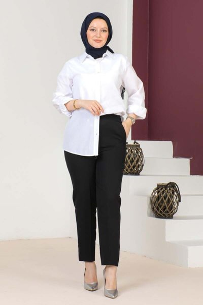 Siyah Havuç Model Pantolon