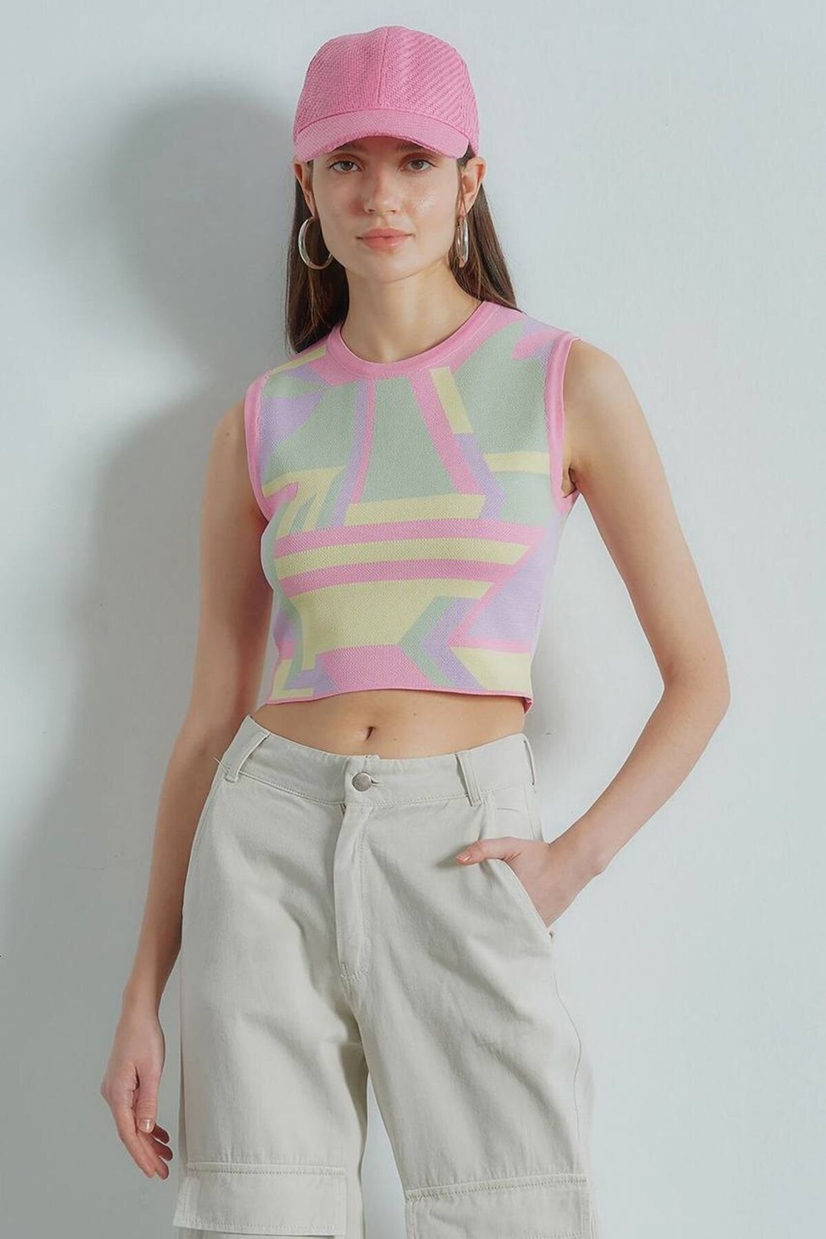 Colorful Steel Fabric Knitwear - İLKCET MODA