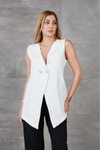 Beyaz Atlas Yelek