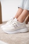 Beyaz Garantili Ortopedik Sneaker Spor Ayakkabı