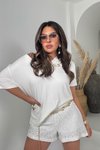 Ekru Zr Payet Şort