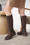 Kahverengi Soğuk Geçirmez Kışlık Çizme