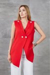 Kırmızı Atlas Yelek