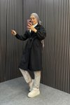 Siyah Belinay Trençkot