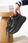 Siyah Garantili Ortopedik Sneaker Spor Ayakkabı