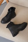 Siyah Soğuk Geçirmez Kışlık Bot &amp; Bootie