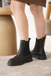 Siyah Soğuk Geçirmez Kışlık Bot &amp; Bootie