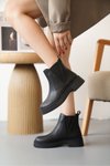 Siyah Soğuk Geçirmez Kışlık Bot &amp; Bootie